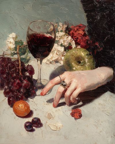 Still Life with Wine and Fruit