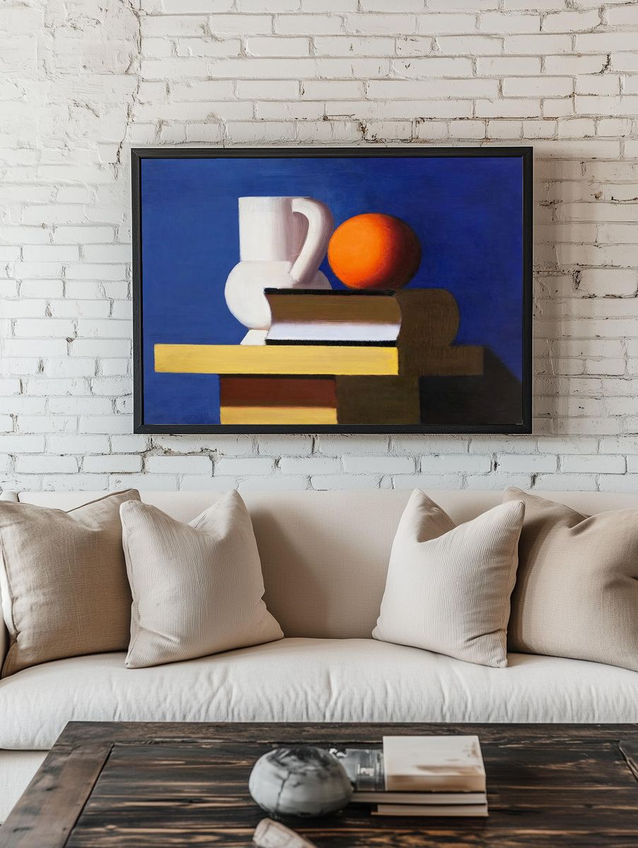 Still Life with Orange — Fine Art Print room preview
