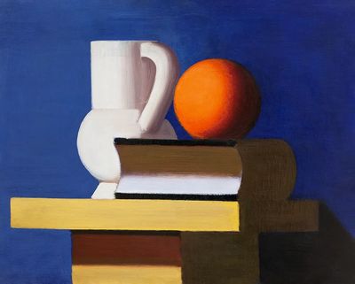 Still Life with Orange — Fine Art Print. poster