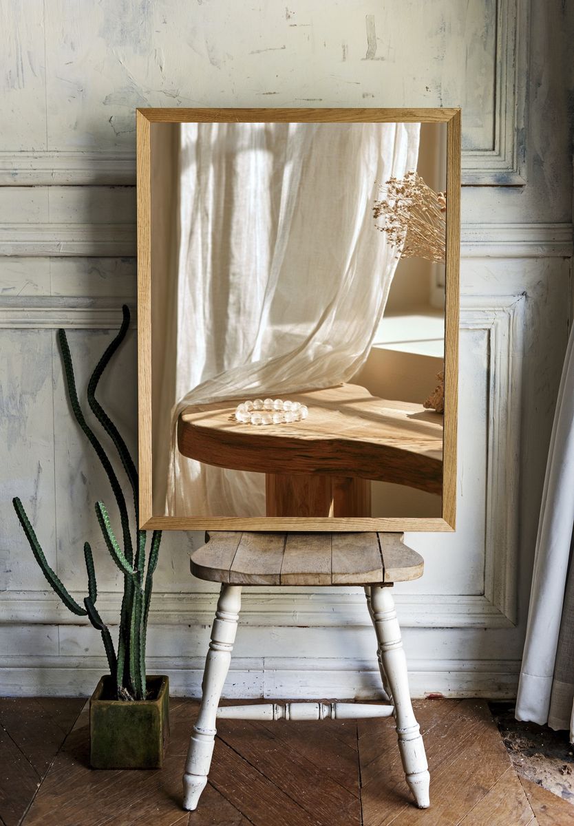 Sunlit Linen Still Life Poster. room preview