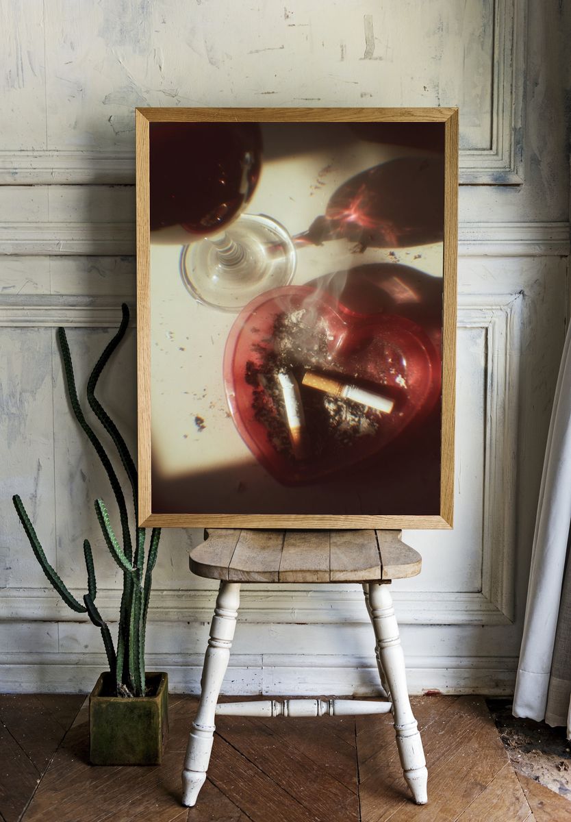 Cigarettes and Wine — Still Life Print room preview