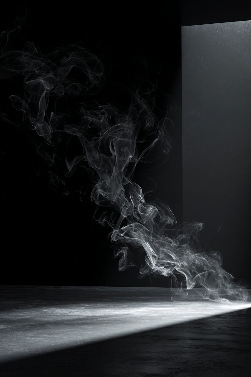 Smoke Light Beam Photography Poster. poster — photography art