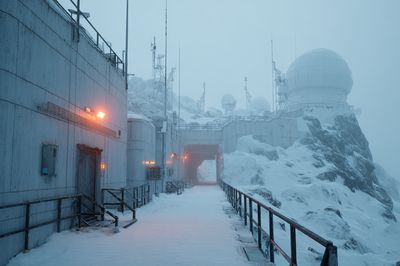 Snowy Mountain Observatory — Photography Print. poster print