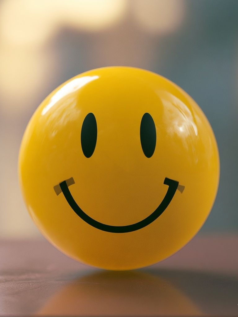 Smiley Ball Photography Print. poster detail