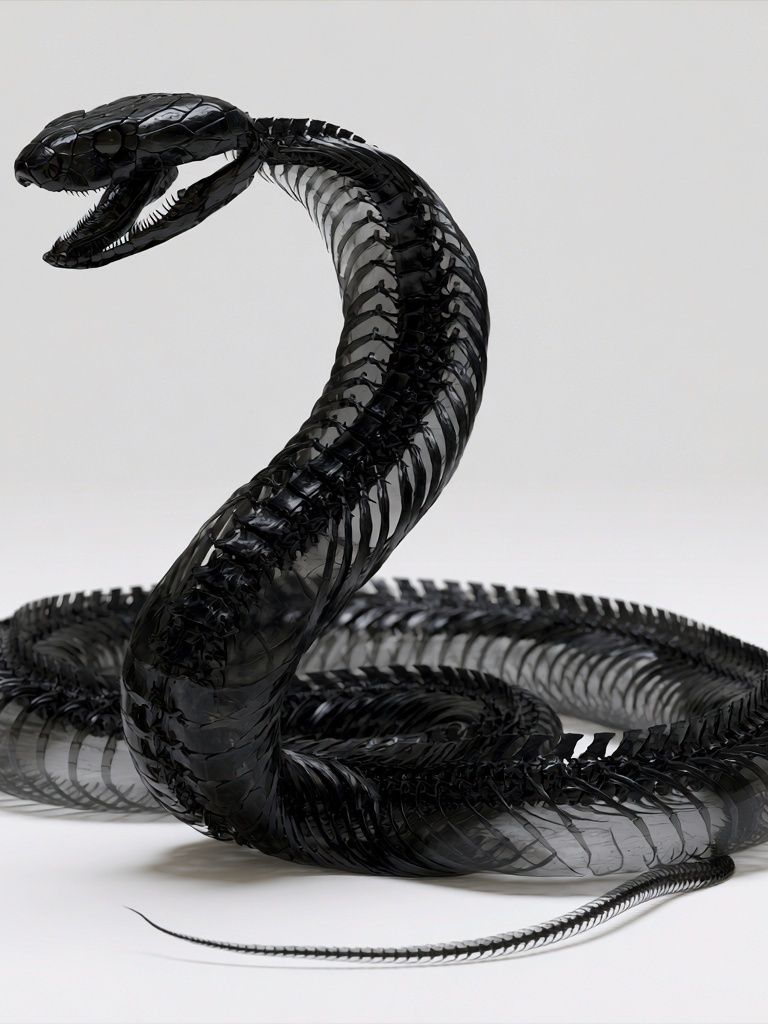 Black Snake Sculpture Poster. poster detail