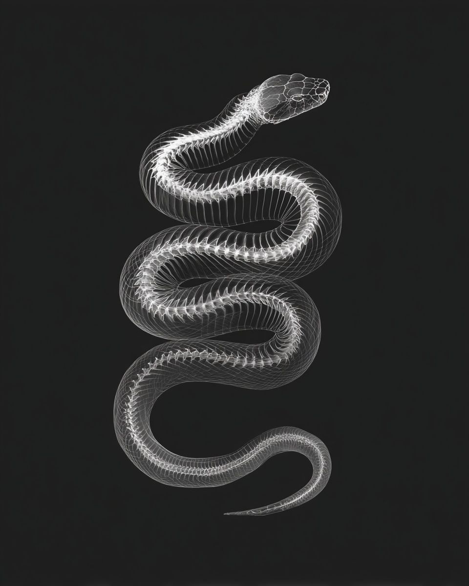Serpentine X-Ray Illustration Poster. poster detail