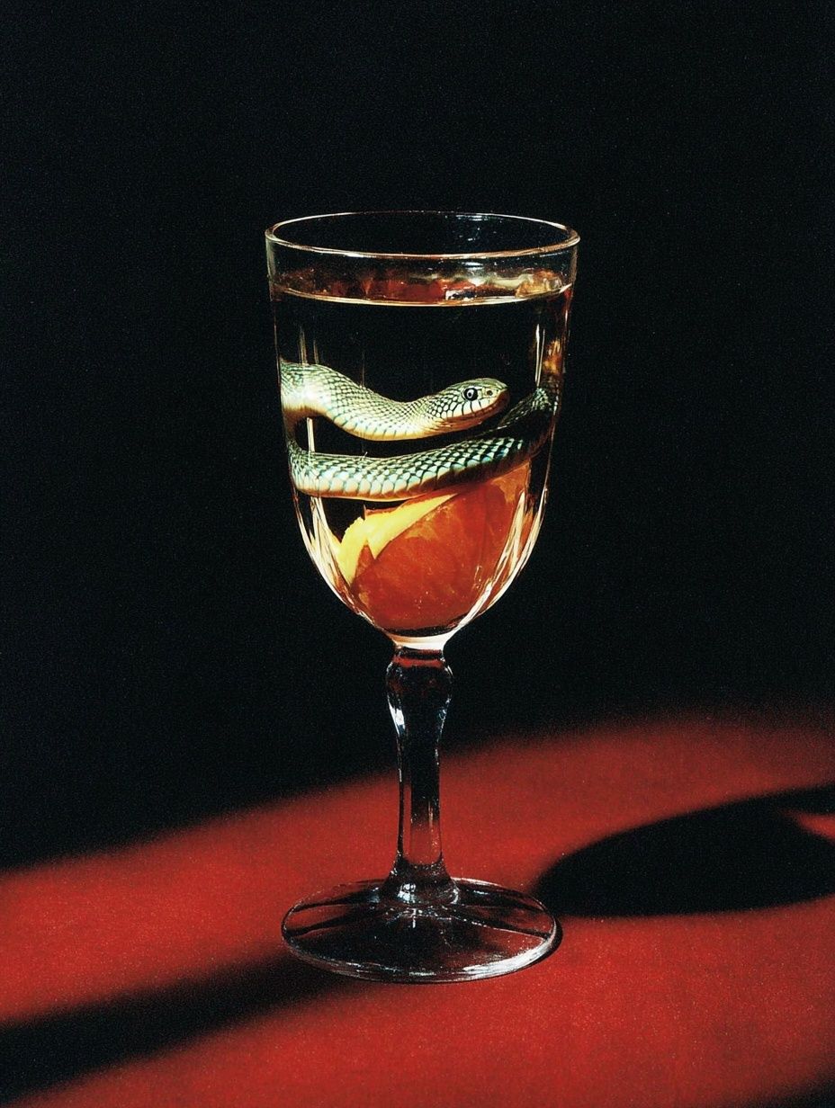 Snake in Glass — Fine Art Print. poster — fine-art art