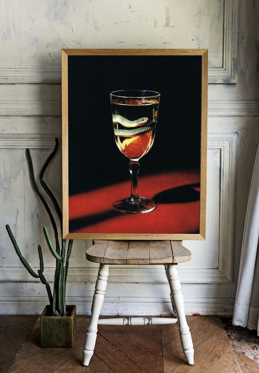 Snake in Glass — Fine Art Print room preview