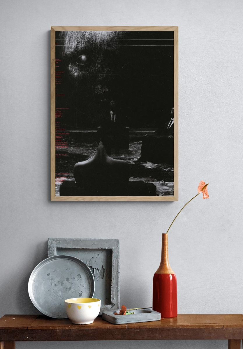 Surreal Noir Figure Poster. — room view 3