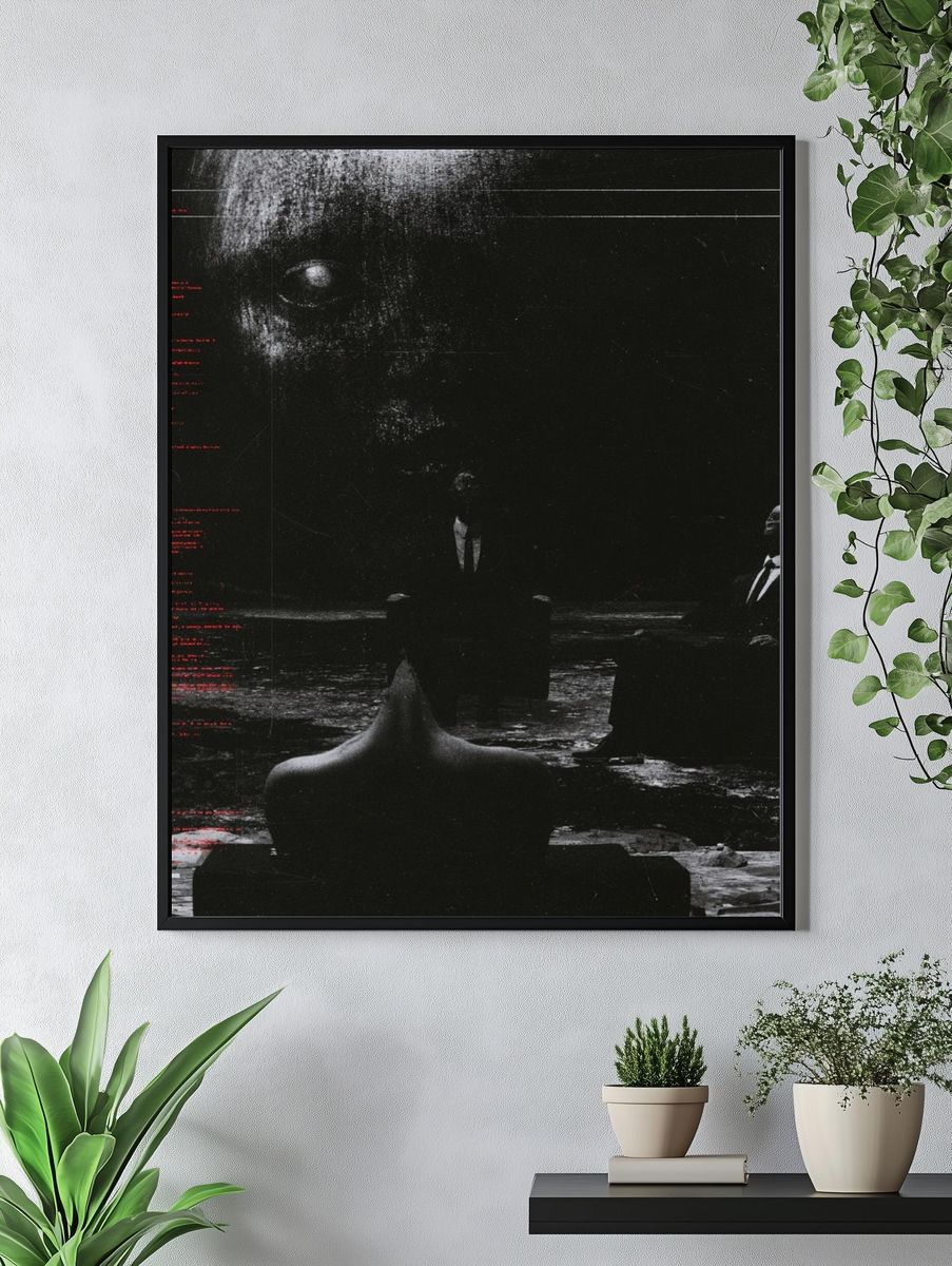 Surreal Noir Figure Poster. — room view 4