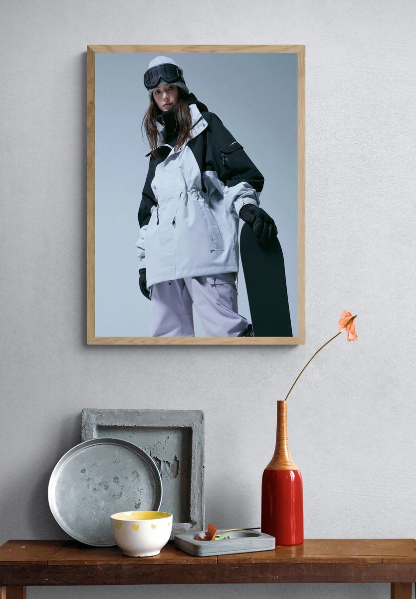 Snowboarder Fashion Portrait Poster. — room view 3