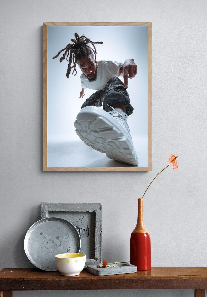 Street Style Sneaker Photography Poster. — room view 3