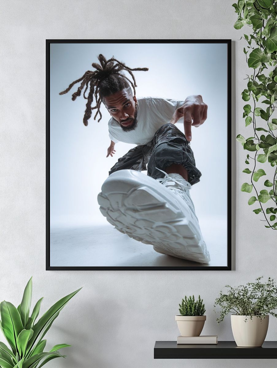 Street Style Sneaker Photography Poster. — room view 4