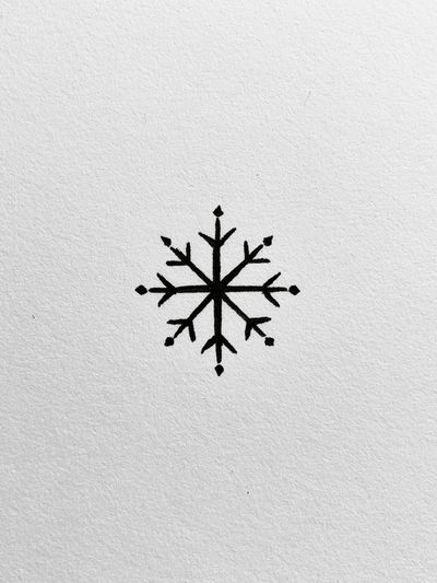 Snowflake Minimalist Print. poster