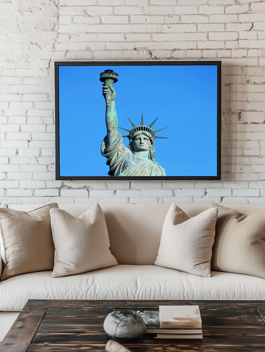 Statue of Liberty — Iconic Landmark Print. — room view 1