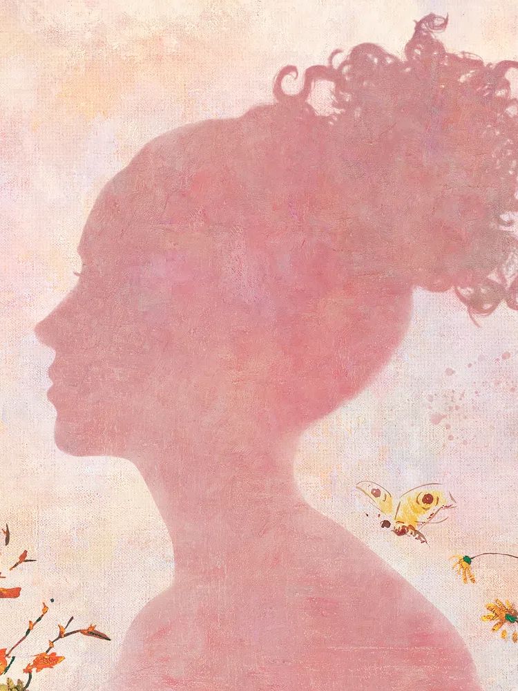 Silhouette of a Woman — Abstract Print. poster — illustration art