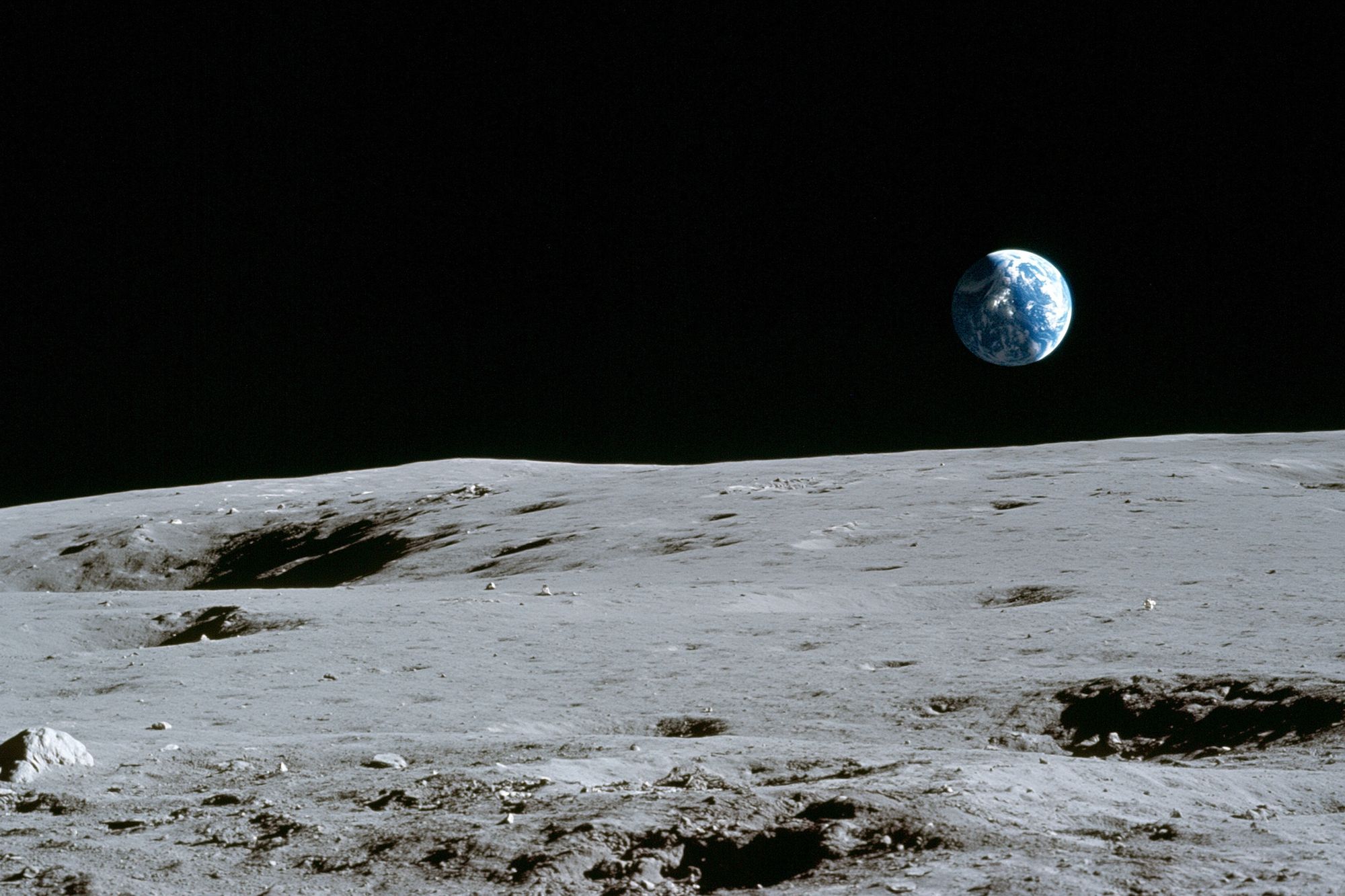 Earthrise Over the Moon Poster. poster — space art
