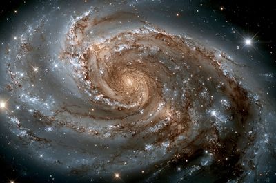 Spiral Galaxy Space Poster. poster