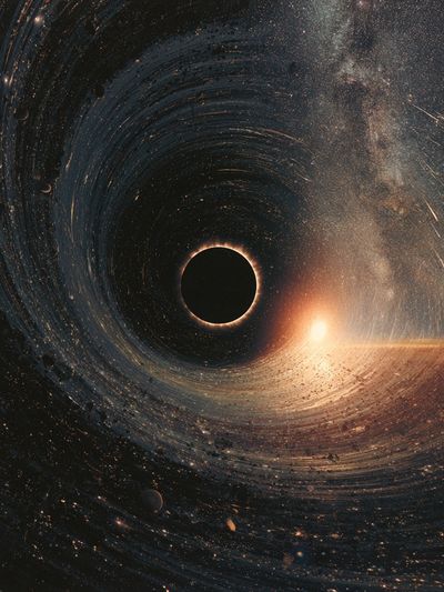 Cosmic Eclipse Space Print. poster