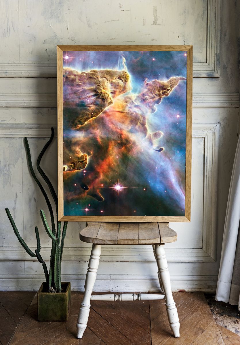 Space mobile wallpaper, iPhone background. room preview