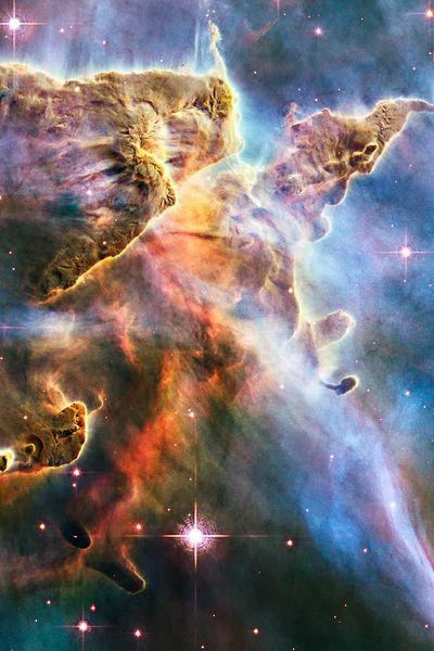 Space mobile wallpaper, iPhone background.