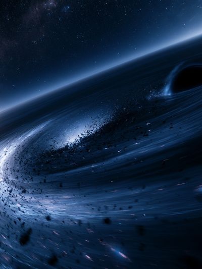 Cosmic Black Hole Space Poster. poster