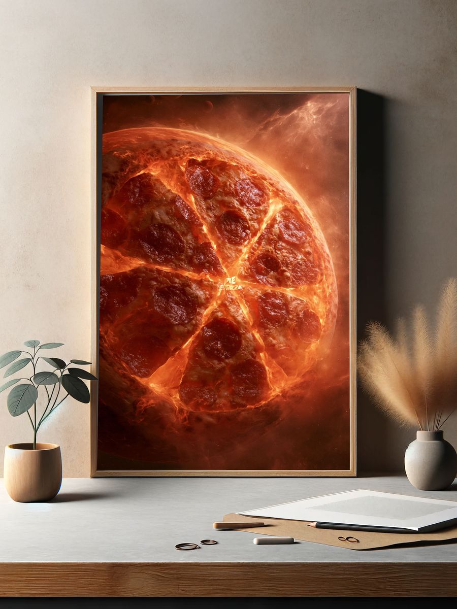 Pizza Planet Space Poster. — room view 2