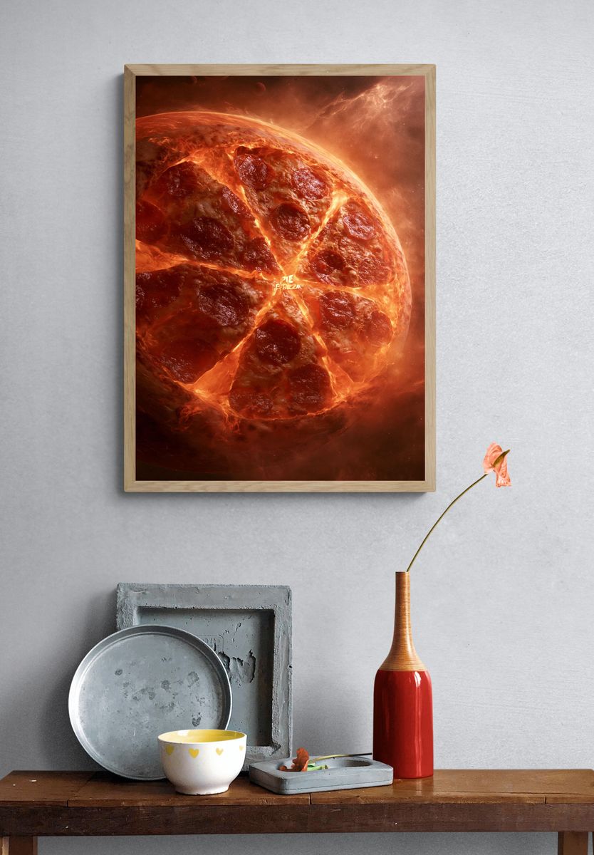 Pizza Planet Space Poster. — room view 3