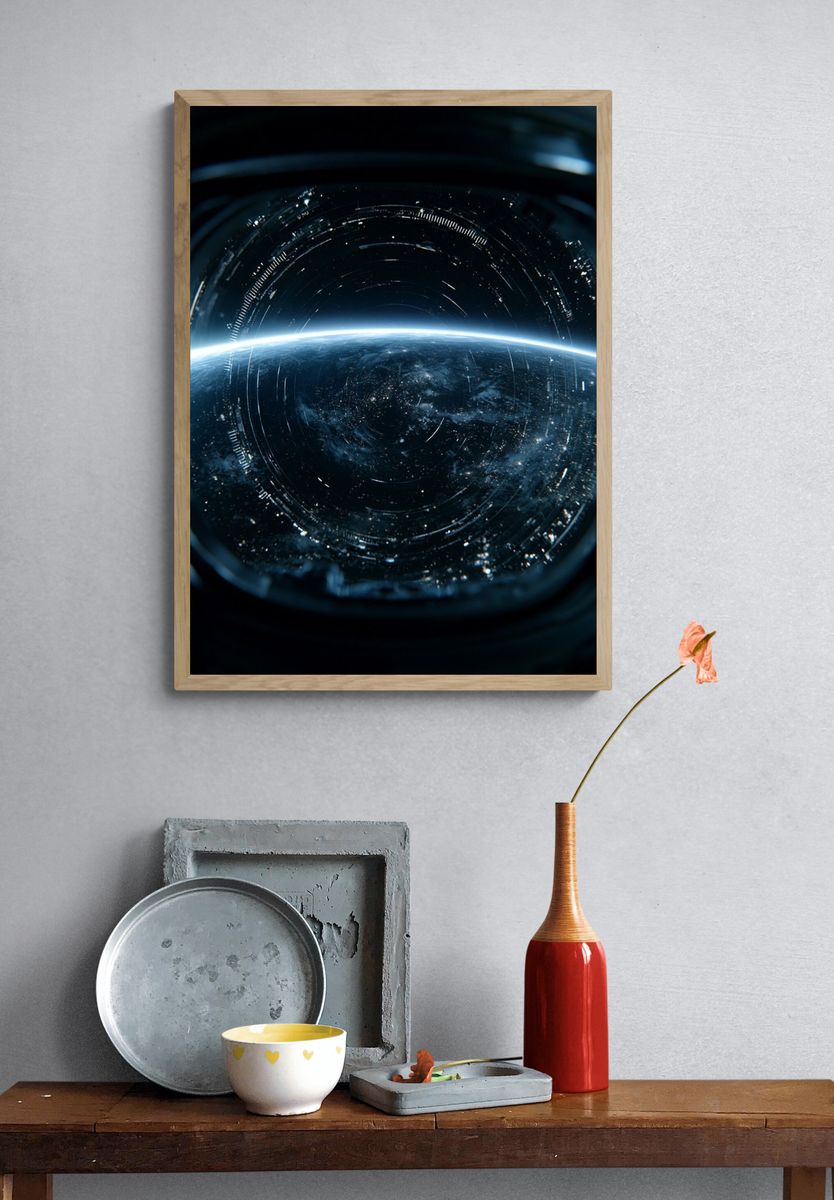 Earth Horizon Space Poster. — room view 3