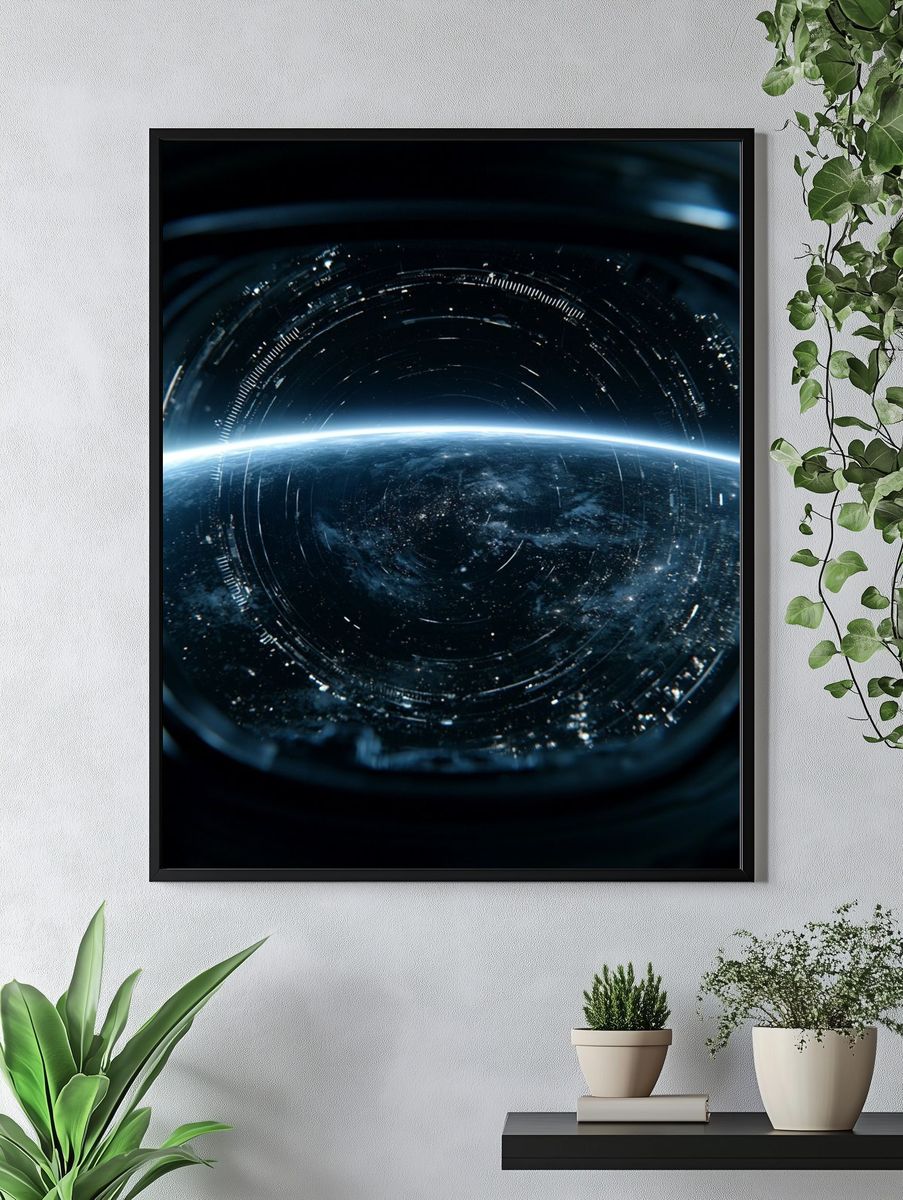 Earth Horizon Space Poster. — room view 4