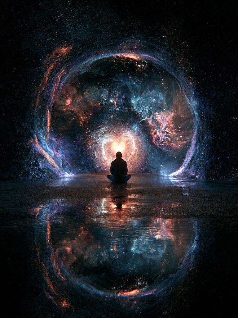 Cosmic Meditation Space Print. poster detail