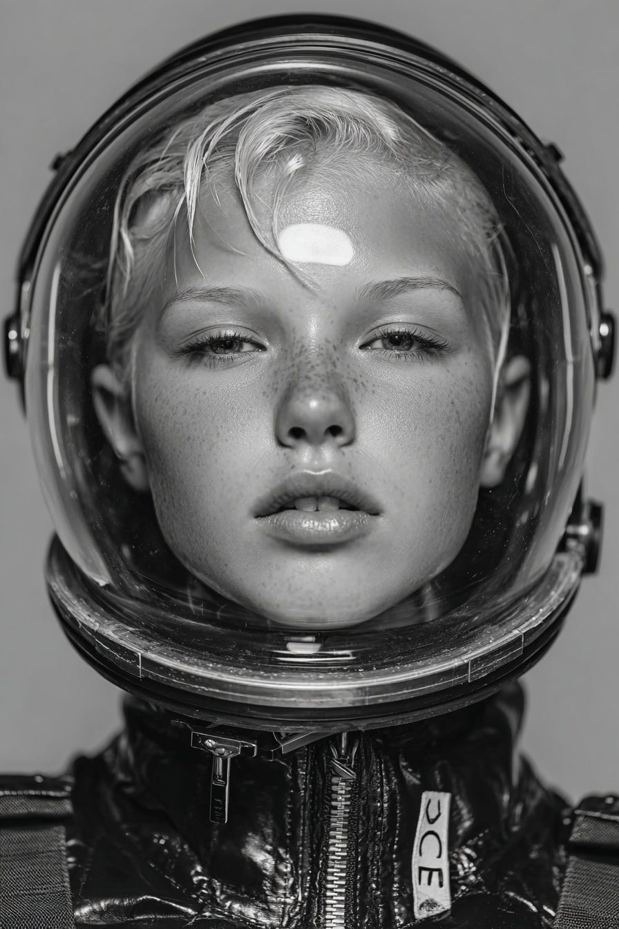 Astronaut Portrait Photography Poster. poster — space art