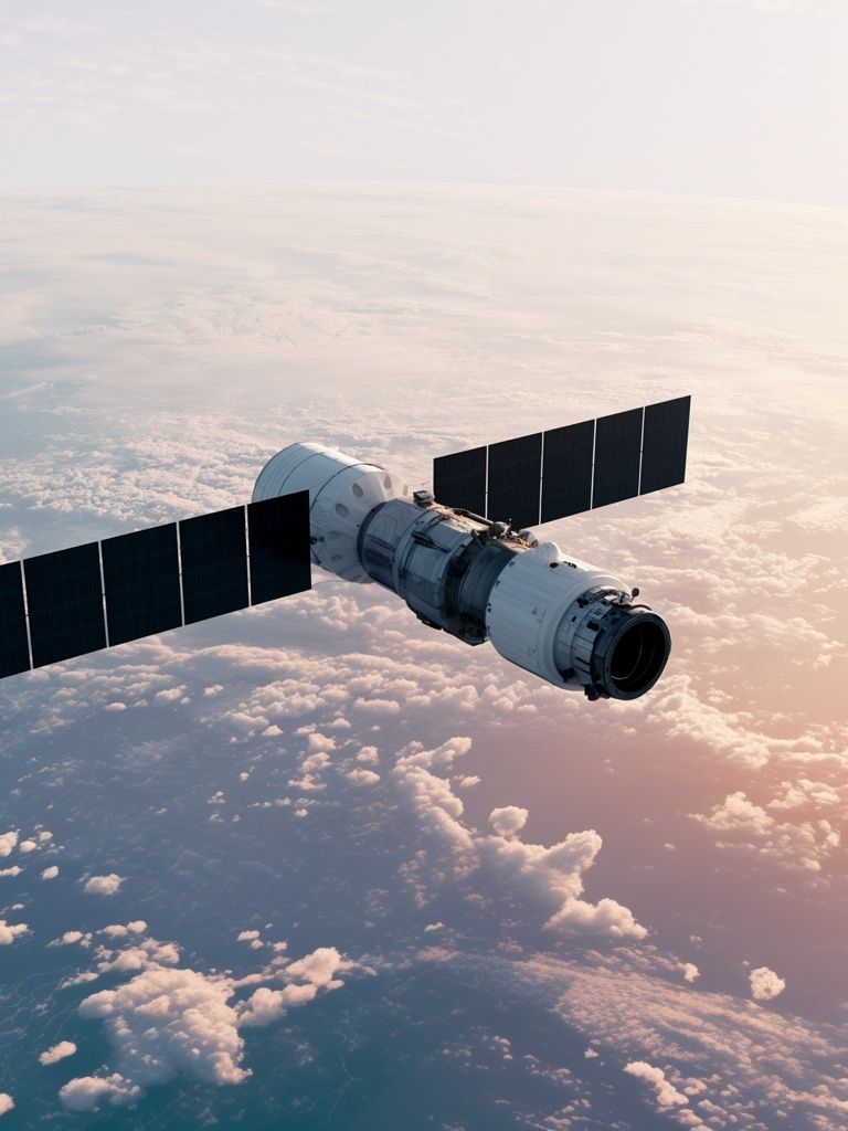 Orbital Spacecraft Photography Poster. poster — space art