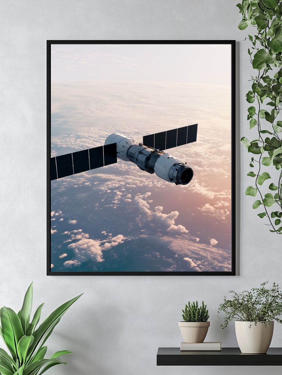 Orbital Spacecraft Photography Poster. — room view 4