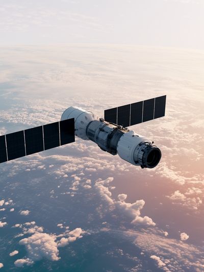 Orbital Spacecraft Photography Poster. poster