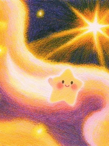 Cute Starry Space Poster. poster detail