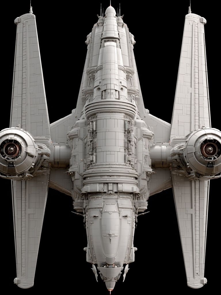 Starfighter Spacecraft Illustration Poster. poster detail