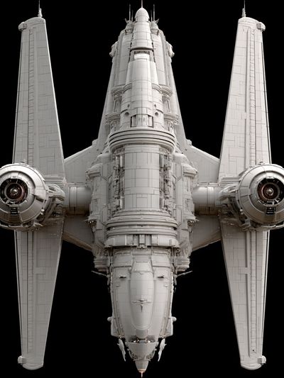 Starfighter Spacecraft Illustration Poster. poster