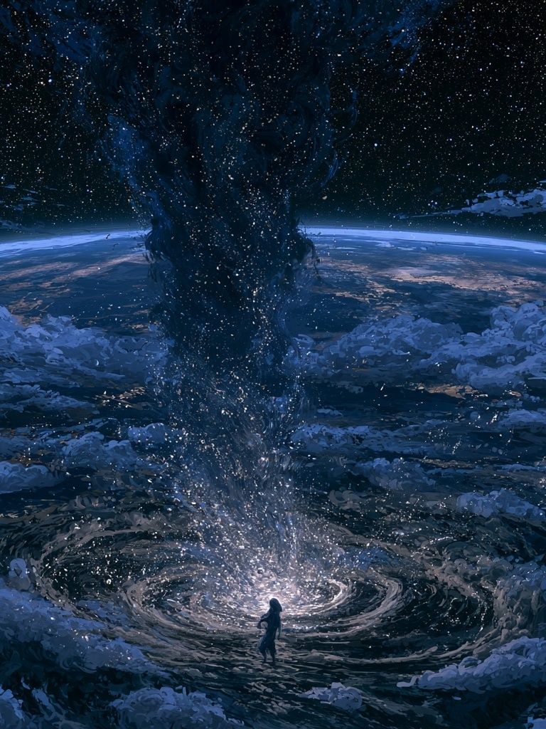 Cosmic Whirlpool — Space Print. poster detail