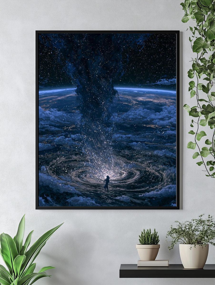 Cosmic Whirlpool — Space Print. — room view 4