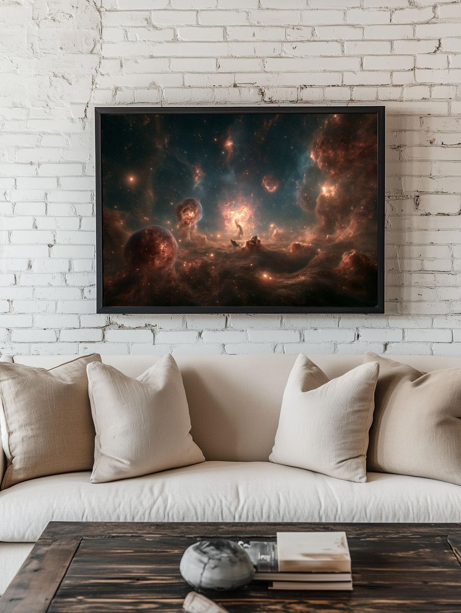 Cosmic Nebula Starscape Poster. room preview