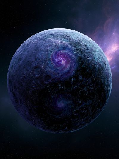 Cosmic Planet Space Print. poster