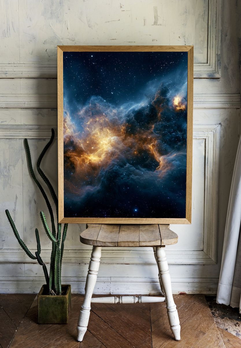 Cosmic Nebula Space Poster. room preview