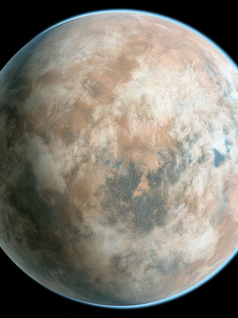 Exoplanet Orbital View Poster. poster — space art