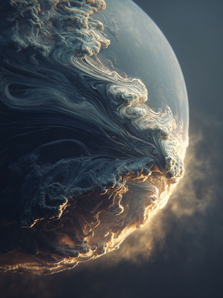 Cloud Planet Space Print. poster detail