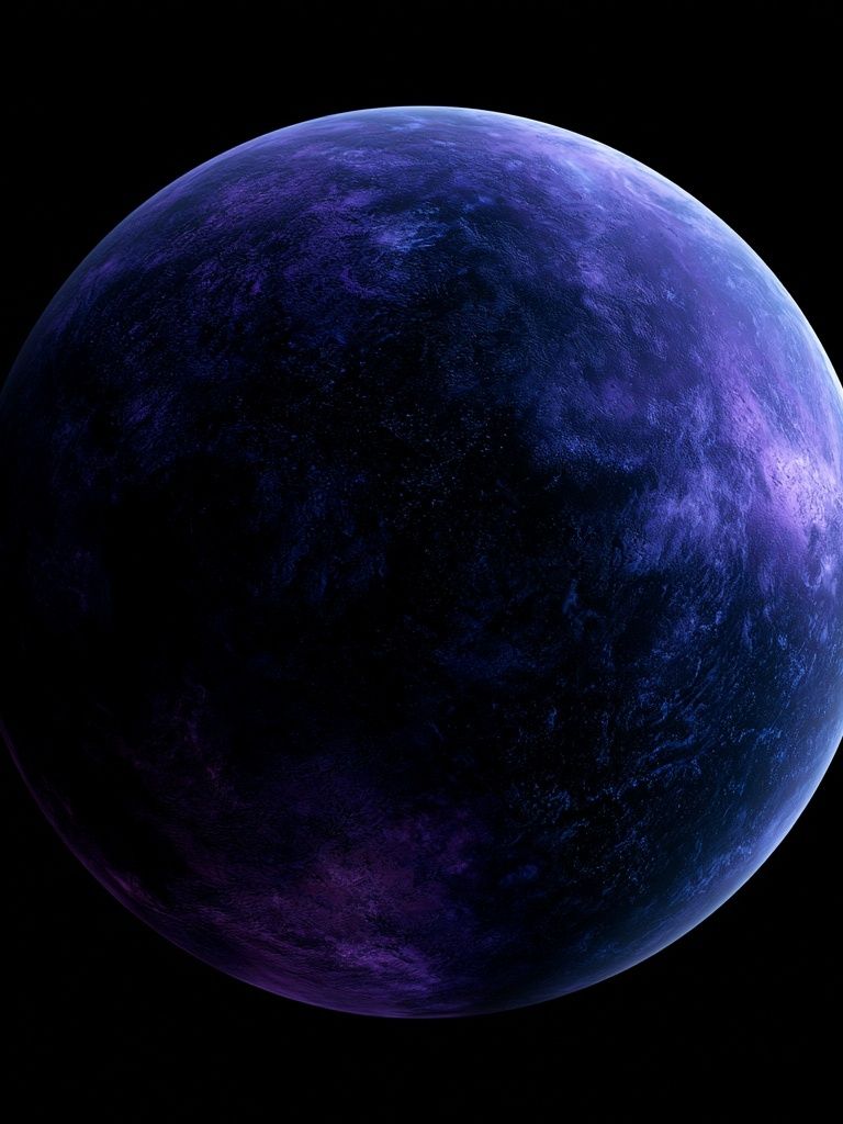 Purple Planet Space Poster. poster — space art