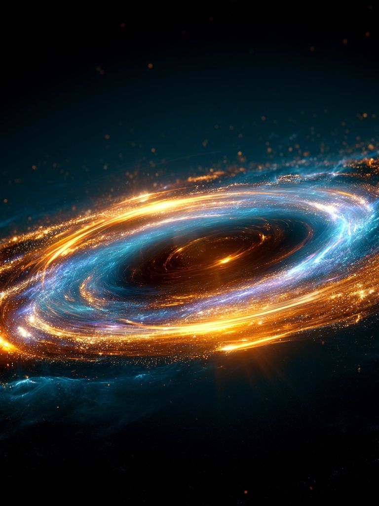 Cosmic Spiral Galaxy Print. poster detail