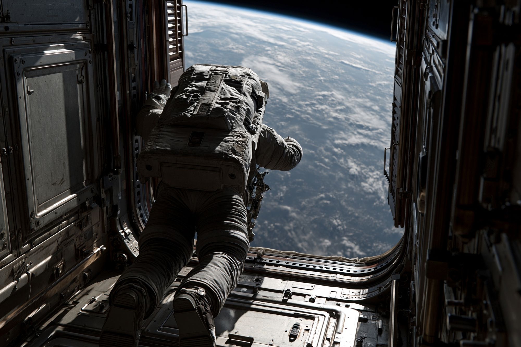 Astronaut Spacewalk — Sci-Fi Print. poster — space art