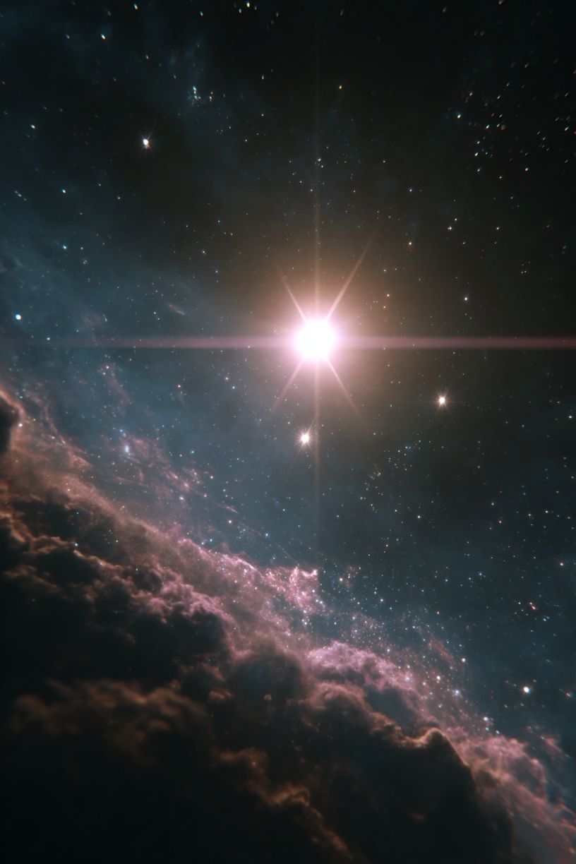 Cosmic Nebula Starfield Print. poster detail