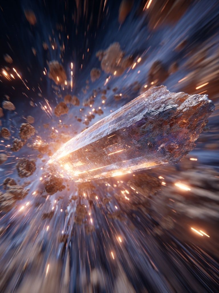 Cosmic Crystal Explosion Poster. poster — space art